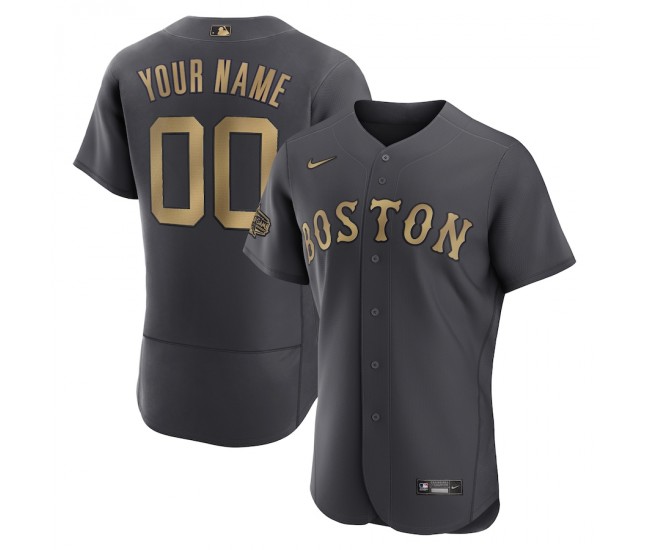Boston Red Sox Men's Nike Charcoal 2022 MLB All-Star Game Authentic Custom Jersey