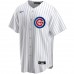 Chicago Cubs Men's Nike White Home Replica Custom Jersey