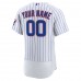 Chicago Cubs Men's Nike White Home Authentic Custom Jersey