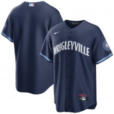 Chicago Cubs Men's Nike Navy 2021 City Connect Replica Jersey