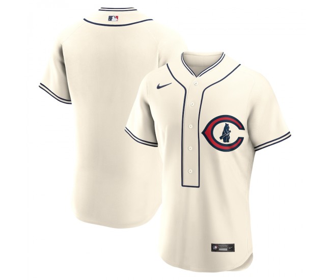 Chicago Cubs Men's Nike Cream 2022 MLB at Field of Dreams Game Authentic Team Jersey