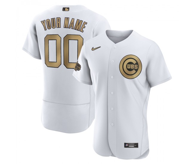 Chicago Cubs Men's Nike White 2022 MLB All-Star Game Authentic Custom Jersey