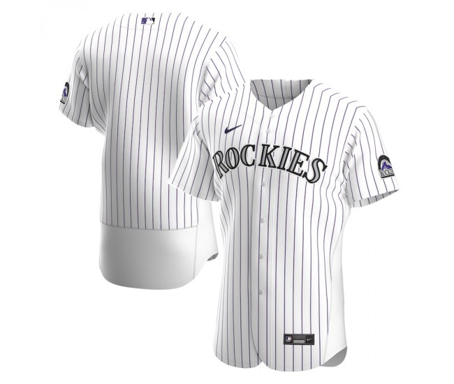 Colorado Rockies Men's Nike White Home Authentic Team Jersey