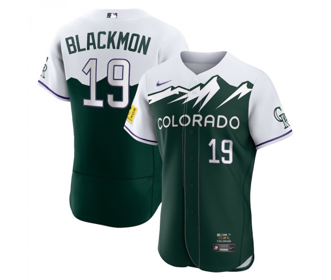 Colorado Rockies Charlie Blackmon Men's Nike Green 2022 City Connect Authentic Player Jersery
