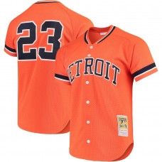 Detroit Tigers Kirk Gibson Men's Mitchell & Ness Orange Fashion Cooperstown Collection Mesh Batting Practice Jersey