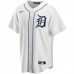 Detroit Tigers Men's Nike White Home Replica Custom Jersey