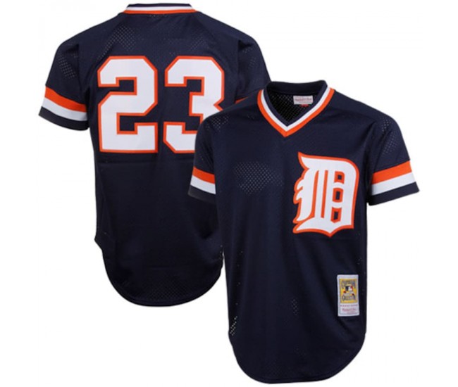 Detroit Tigers Kirk Gibson Men's Mitchell & Ness Navy 1984 Authentic Cooperstown Collection Mesh Batting Practice Jersey