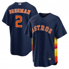 Houston Astros Alex Bregman Men's Nike Navy Alternate Replica Player Name Jersey