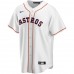 Houston Astros Men's Nike White Home Replica Custom Jersey