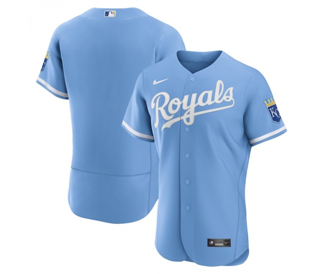 Kansas City Royals Men's Nike Light Blue 2022 Alternate Authentic Jersey