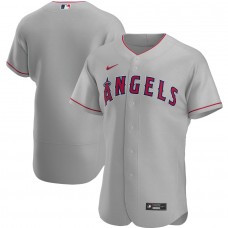 Los Angeles Angels Men's Nike Gray Road Authentic Team Jersey