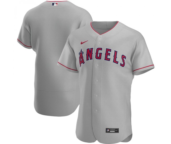 Los Angeles Angels Men's Nike Gray Road Authentic Team Jersey