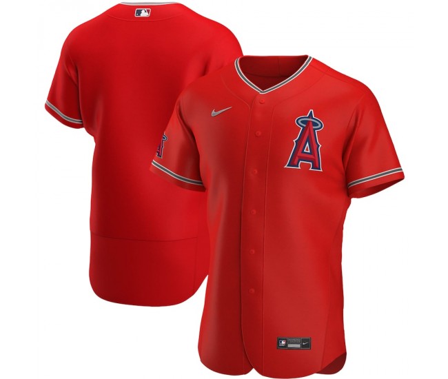 Los Angeles Angels Men's Nike Red Alternate Authentic Team Logo Jersey