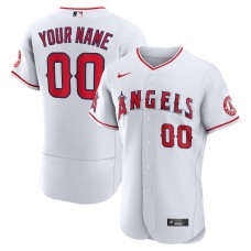 Los Angeles Angels Men's Nike White Home Authentic Custom Jersey