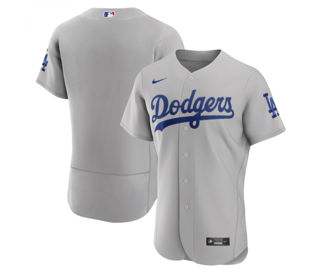 Los Angeles Dodgers Men's Nike Gray Alternate Authentic Team Jersey