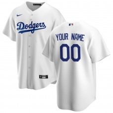 Los Angeles Dodgers Men's Nike White Home Replica Custom Jersey