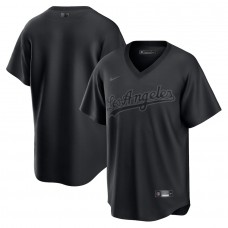 Los Angeles Dodgers Men's Nike Black Pitch Black Fashion Replica Jersey