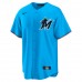 Miami Marlins Men's Nike Blue Alternate Replica Team Jersey