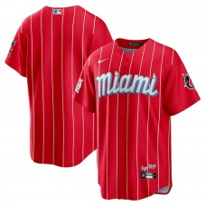 Miami Marlins Men's Nike Red 2021 City Connect Replica Jersey