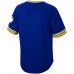 Milwaukee Brewers Men's Mitchell & Ness Royal Cooperstown Collection Wild Pitch Jersey T-Shirt