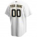 Milwaukee Brewers Men's Nike White Alternate Replica Custom Jersey