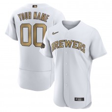 Milwaukee Brewers Men's Nike White 2022 MLB All-Star Game Authentic Custom Jersey