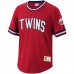 Minnesota Twins Men's Mitchell & Ness Red Cooperstown Collection Wild Pitch Jersey T-Shirt