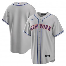New York Mets Men's Nike Gray Road Replica Team Jersey