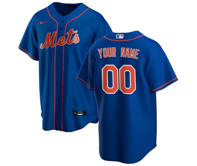 New York Mets Men's Nike Royal Alternate Replica Custom Jersey