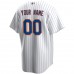 New York Mets Men's Nike White Home Replica Custom Jersey