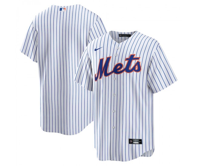 New York Mets Men's Nike White Home Blank Replica Jersey