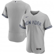 New York Yankees Men's Nike Gray Road Authentic Team Jersey