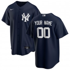 New York Yankees Men's Nike Navy Alternate Replica Custom Jersey