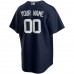 New York Yankees Men's Nike Navy Alternate Replica Custom Jersey