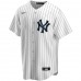 New York Yankees Men's Nike White Home Replica Custom Jersey