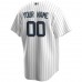 New York Yankees Men's Nike White Home Replica Custom Jersey