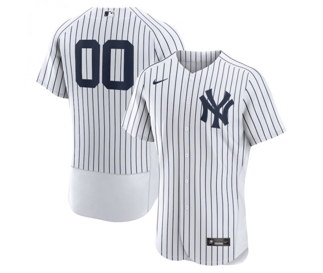 New York Yankees Men's Nike White Home Authentic Custom Jersey