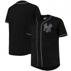 Men's New York Yankees Black/Gray Big & Tall Pop Fashion Jersey