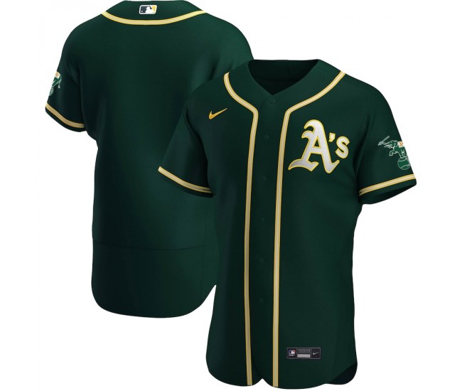 Oakland Athletics Men's Nike Green Alternate Authentic Team Jersey