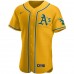 Oakland Athletics Men's Nike Gold Authentic Official Team Jersey