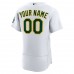 Oakland Athletics Men's Nike White Home Authentic Custom Jersey