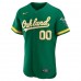 Oakland Athletics Men's Nike Kelly Green Alternate Authentic Custom Jersey