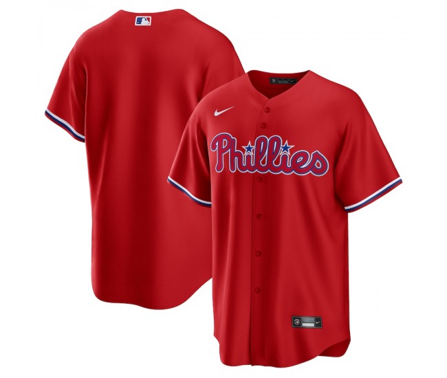 Philadelphia Phillies Men's Nike Red Alternate Replica Team Jersey