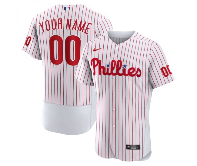 Philadelphia Phillies Men's Nike White Home Authentic Custom Jersey