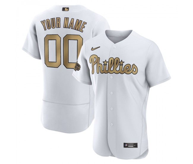 Philadelphia Phillies Men's Nike White 2022 MLB All-Star Game Authentic Custom Jersey