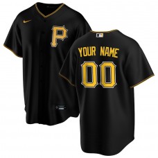 Pittsburgh Pirates Men's Nike Black Alternate Replica Custom Jersey
