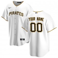 Pittsburgh Pirates Men's Nike White Home Replica Custom Jersey