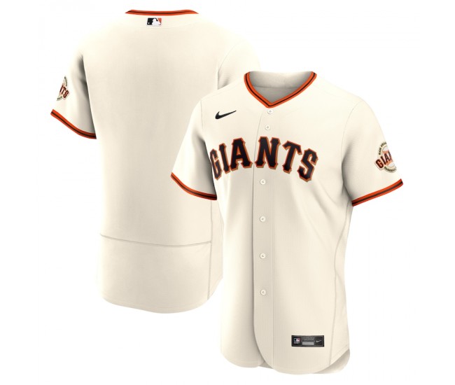 San Francisco Giants Men's Nike Cream Home Authentic Team Logo Jersey