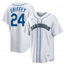Seattle Mariners Ken Griffey Jr. Men's Nike White Home Cooperstown Collection Player Jersey