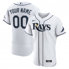 Tampa Bay Rays Men's Nike White Home Authentic Custom Jersey